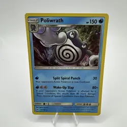 Poliwrath 32/149 Sun And Moon Base Holo Rare Pokemon Trading Card Near Mint - Image 3