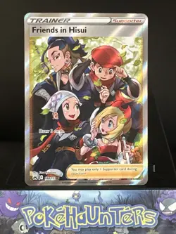 Pokemon Card Friends in Hisui 148/159 Crown Zenith Full Art Trainer Rare NM - Image 1