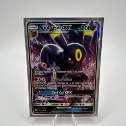 Pokemon Umbreon GX TCG Holo Ultra Rare Card Sun & Moon 80/149 NM Condition - Image 1