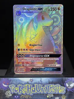 Pokemon Card Dragonite GX SM159 Sun & Moon Black Star Promo Secret Rare NM - Image 1