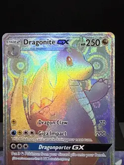 Pokemon Card Dragonite GX SM159 Sun & Moon Black Star Promo Secret Rare NM - Image 2