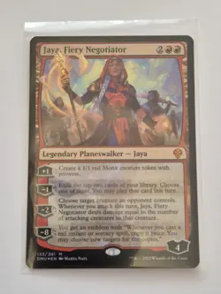 FOIL Jaya, Fiery Negotiator , Dominaria United , Magic The Gathering , MTG , NM - Image 1