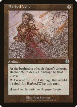 MTG - Barbed Wire - Mercadian Masques - X1 - (LP) - - Image 1