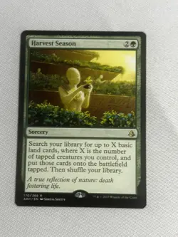 Harvest Season Magic MTG Amonkhet AKH (170/269) Green Rare English LP/NM - Image 2
