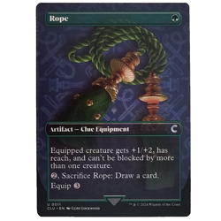 x4 Rope CLU MTG M/NM Playset Borderless Uncommon Green Artifact Clue Equipment - Image 1