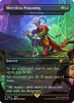 Merciless Poisoning (Toxic Deluge) Foil Final Fantasy Secret Lair NM MTG - Image 1