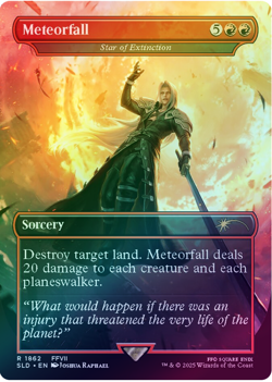 Meteorfall (Star of Extinction) - Foil - Secret Lair Final Fantasy - SLD - MTG - Image 1