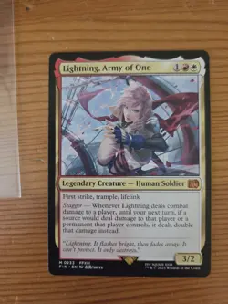 MTG ~ Lightning, Army of One ~ Final Fantasy ~ Near Mint ~ Mythic - Image 1