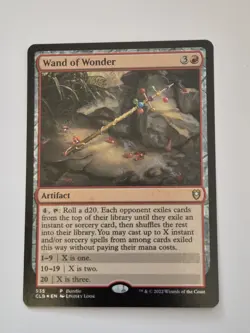 1x FOIL WAND OF WONDER - Baldur's Gate - MTG - Magic the Gathering - Image 1