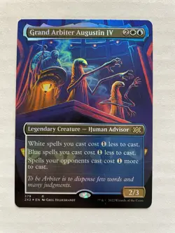 MTG Grand Arbiter Augustin IV BORDERLESS FOIL 379 2X2 - Image 1