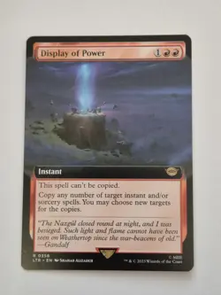MTG ~ Display of Power ~ Full Art - LotR: Tales of Middle-Earth ~ Near Mint - Image 1