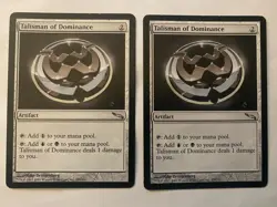 Magic the Gathering MTG - 2x Talisman of Dominance NM Unplayed - Image 1