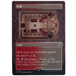 x4 Hall CLU MTG M/NM Playset Borderless Uncommon Land Multi-color Red White TCG - Image 1