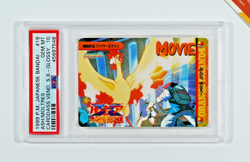 Pokemon PSA 10 Ash & Moltres #19 Bandai Carddass Vending Glossy 1999 Japanese - Image 1