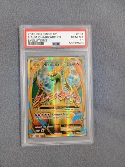 PSA 10 MEGA CHARIZARD EX 2016 POKEMON XY EVOLUTIONS #101 FULL ART/M - Image 1
