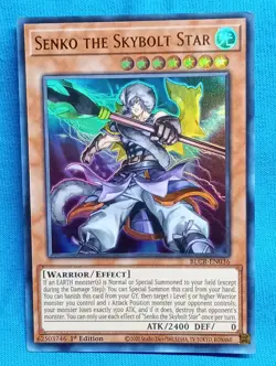 YuGiOh Cards - Senko the Skybolt Star - BLCR-EN036 - Near Mint - Image 1