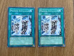 Yugioh 2x Machine Duplication SD10-EN029 Lightly Played - Image 1