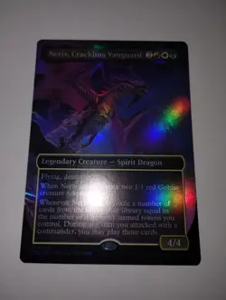 Neriv, Crackling Vanguard (Borderless) NM MYTHIC Foil Commander [TDC] MTG Mint - Image 1