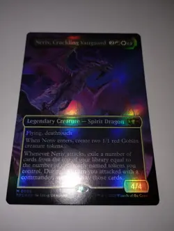 Neriv, Crackling Vanguard (Borderless) NM MYTHIC Foil Commander [TDC] MTG Mint - Image 2