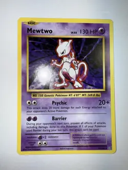 LP Mewtwo 51/108 Regular XY Evolutions 2016 Pokemon card English - Image 2