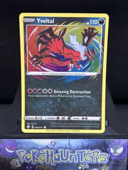 Pokemon Card Yveltal 046/072 Shining Fates Amazing Rare Near Mint - Image 1