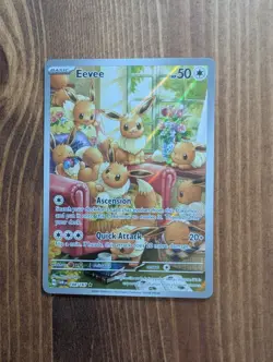 Eevee 188/167 TCG Scarlet & Violet Twilight Masquerade Illustration Card M/NM - Image 1