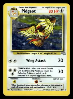 Pidgeot 8/64 Holo Rare Jungle Set Pokemon Card - Image 1
