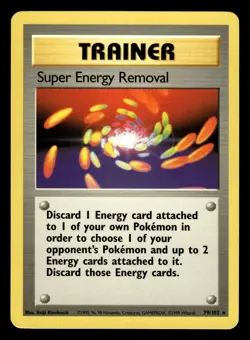 Super Energy Removal 79/102 Base Set Pokemon Card NM - Image 1