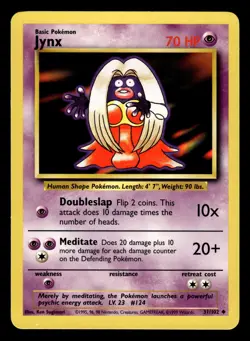 Jynx 31/102 Uncommon Base Set Pokemon Card - Image 1