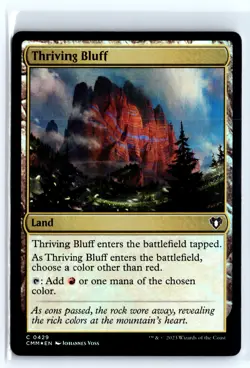 FOIL Thriving Bluff Commander Masters Common - MTG Magic the Gathering Card - Image 1