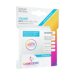 GameGenic Card Sleeves Matte Sleeves - Square (10 packs of 50) New - Image 1