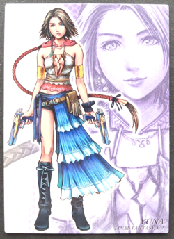 YUNA FINAL FANTASY X-2 ART MUSEUM Card Japanese Game Rare SQUARE ENIX #550 F/S - Image 1