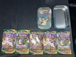 Pokemon Evolving Skies Trading Card Game Sword and Shield, Booster Packsx5 - Image 1
