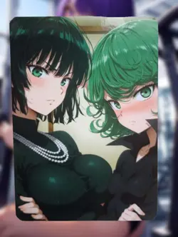 Tatsumaki & Fubuki One-punch Man Anime Waifu Sexy Goddess Doujin Hentai Card - Image 1
