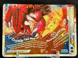 Kyogre & Groudon Legend 88/90 Bottom: Groudon Undaunted Holo SWIRL Pokemon Card - Image 1