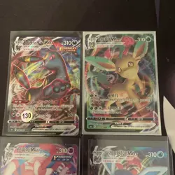 Pokemon TCG Korean Eeveelution VMAX card bundle X4 - Image 2