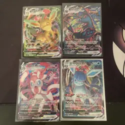 Pokemon TCG Korean Eeveelution VMAX card bundle X4 - Image 1