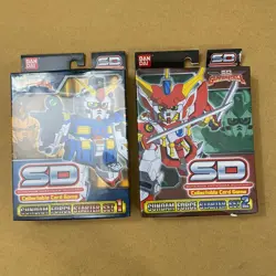 VTG Bandai SD Gundam Force Collectable Card Game Starter Set 1 & 2 sealed NOS - Image 1