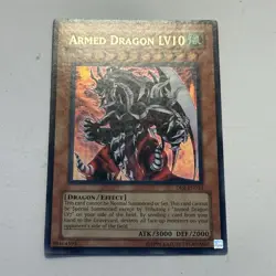 Yugioh Armed Dragon LV10 DP2-EN013 Ultra Rare Trading Card - Image 2