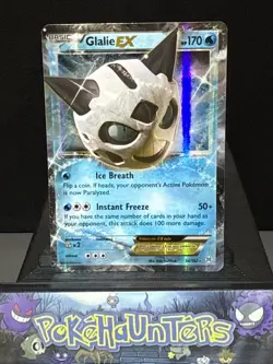 Pokemon Card Glalie EX 34/162 XY BREAKthrough Ultra Rare Holo Light Play - Image 1