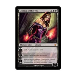 WOTC MtG Innistrad Liliana of the Veil (MR) VG - Image 1