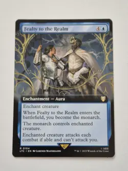 Fealty to the Realm ~ Commander: The Lord of the Rings [ NM ] [ MTG ] FULL ART - Image 1