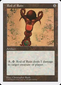 MTG - Rod of Ruin - Fifth Edition - X1 - (NM) - - Image 1