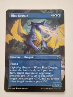 Blue Dragon ~ Adventures in the Forgotten Realms [ NearMint Magic MTG - Full Art - Image 1