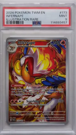💥Infernape #173/167- PSA 9 Pokemon TCG Twilight Masquerade Set - Image 1