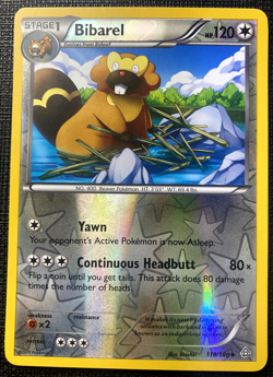 Bibarel 118/160 XY Primal Clash Reverse Holo LP Pokemon 2015 - Image 1