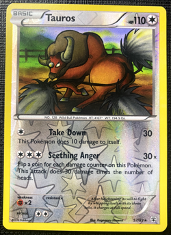 Tauros 57/83 Generations Reverse Holo Rare LP Pokemon 2016 - Image 1