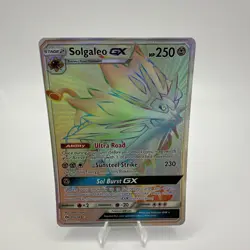 Solgaleo GX - 155/149 - Rainbow Secret Rare - Pokemon Sun Moon Base Set - NM - Image 3