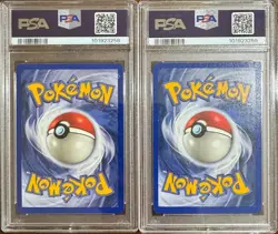 SEQUENTIAL PSA 9 EKANS 46 & ARBOK 31 1ST EDITION FOSSIL POKEMON - Image 2