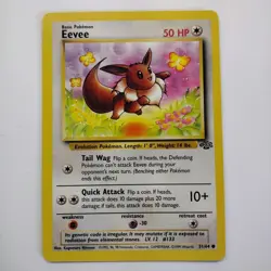 EEVEE - Jungle Set - 51/64 - Common - Pokemon Card - Unlimited Edition - NM - Image 1